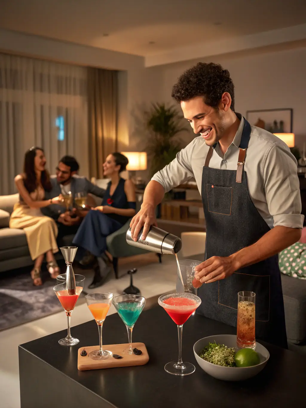 A vibrant image showcasing a restaurant owner celebrating zero commission fees, emphasizing increased profitability.